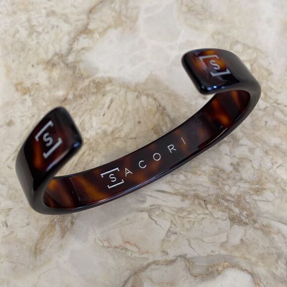 Sacori Faux Tortoise Shell Cuff Bracelet - Picture 5 of 8